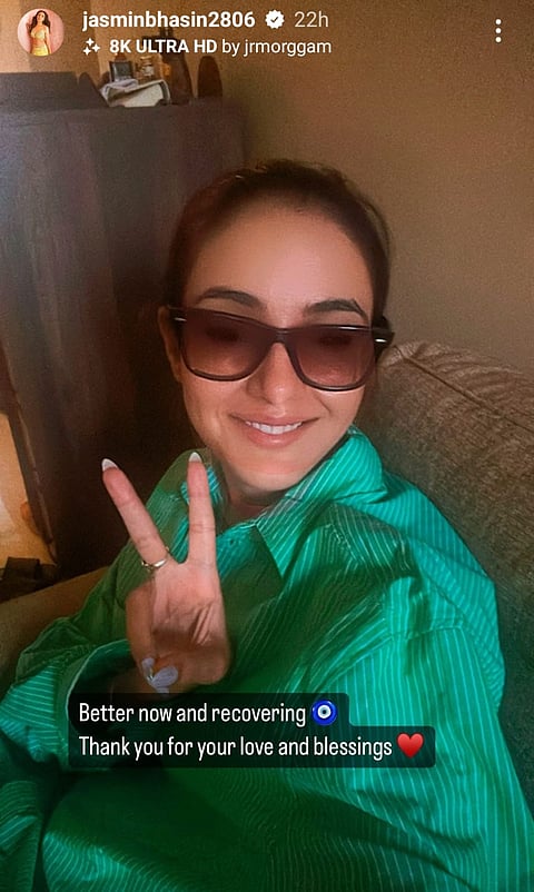 Jasmin Bhasin shares update after losing eyesight